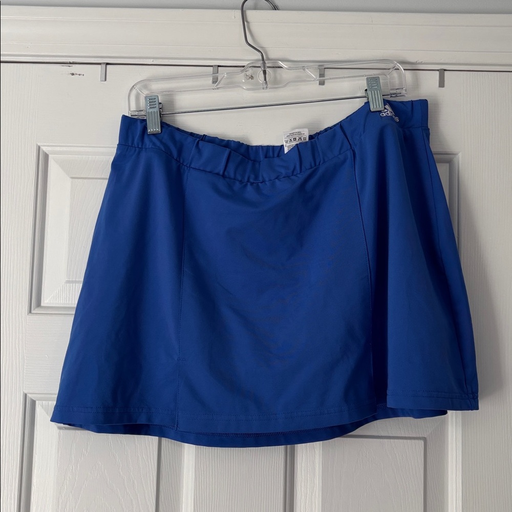 adidas Royal Blue Athletic Shorts with White Logo